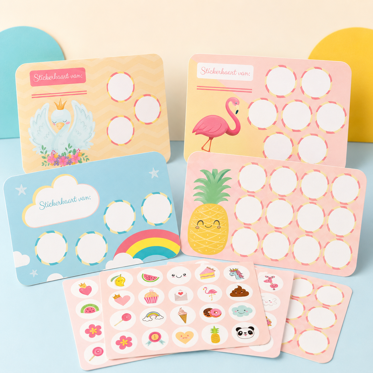 Beloningssysteem Zindelijkheid Meisje – Stickerkaarten & Stickers