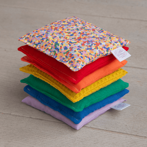 Sensorische Pittenzakjes - Regenboog + super confetti