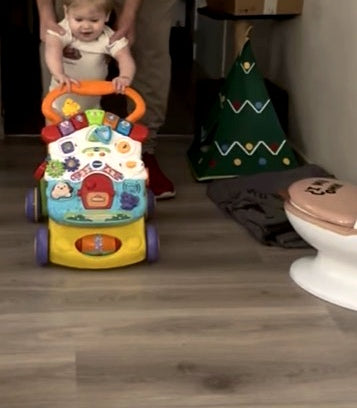 Leer loop wagentje van Vtech A la Noa