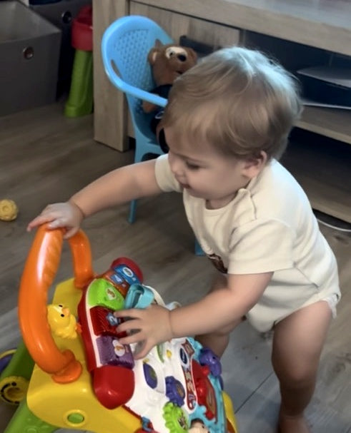 Leer loop wagentje van Vtech A la Noa