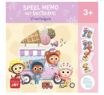 SPEEL MEMO
MET BEESTEN BOEL
Voertuigen
Clavis
JOY
3+