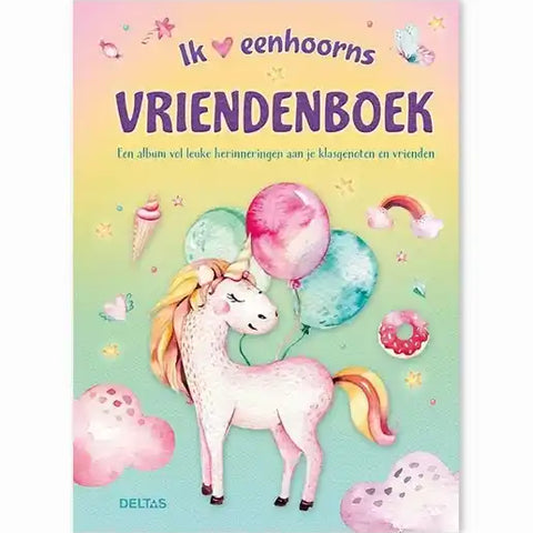 Eenhoorn vriendenboek meisjes