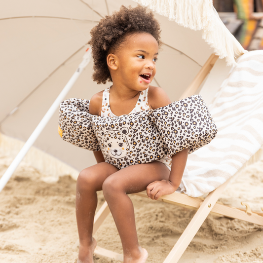 SE Puddle Jumper Beige Panterprint 2-6 jaar