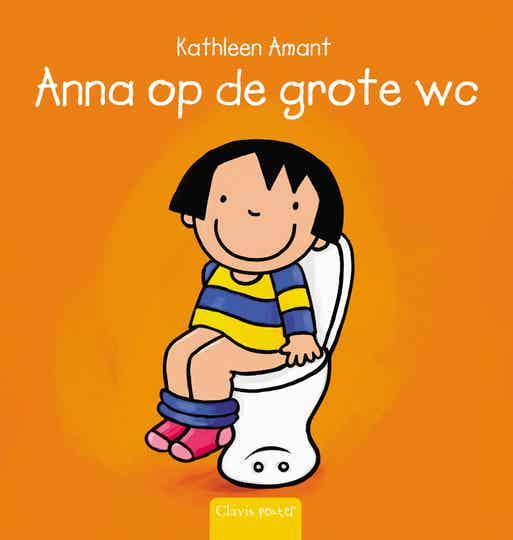 Anna op de grote wc