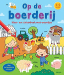 Kleur-en stickerboek met woordjes – Op de boerderij (3-5 j.)