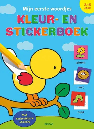 Mijn eerste woordjes kleur- en stickerboek