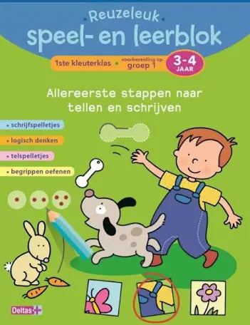 Reuzeleuk speel- en leerblok – allereerste stappen naar Tellen en schrijven (3-4 j.)