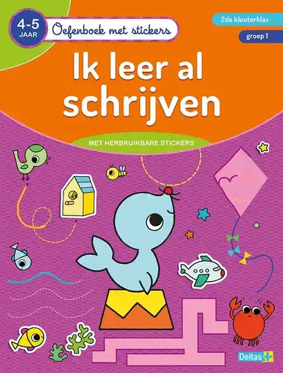 Oefenboek met stickers – Ik leer al schrijven (4-5 j.)