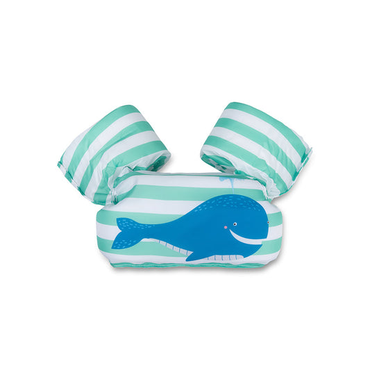 Whaly Swim Essentials Zwemvest Puddle Jumper Green Whale 2-6 jaar