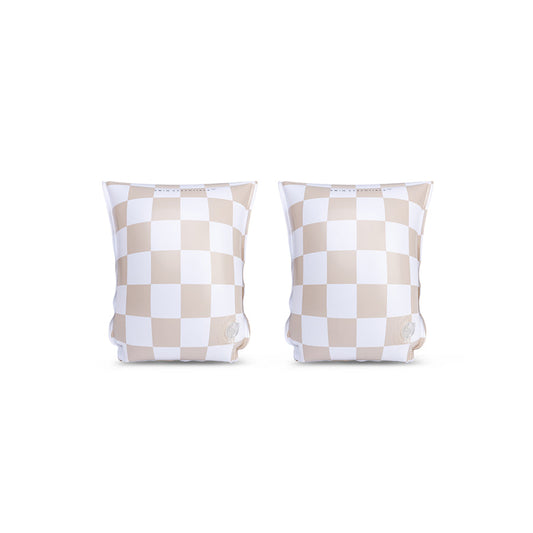 Zwembandjes - Beige - Checkmate