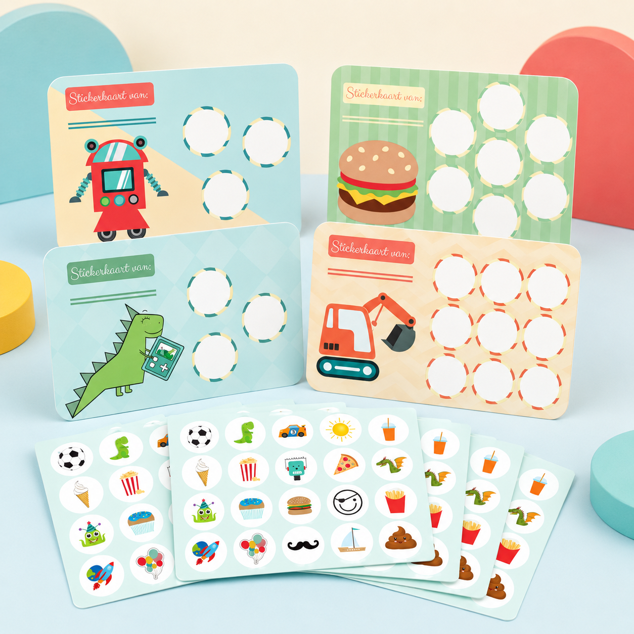 Beloningssysteem Zindelijkheid Jongen – Stickerkaarten & Stickers