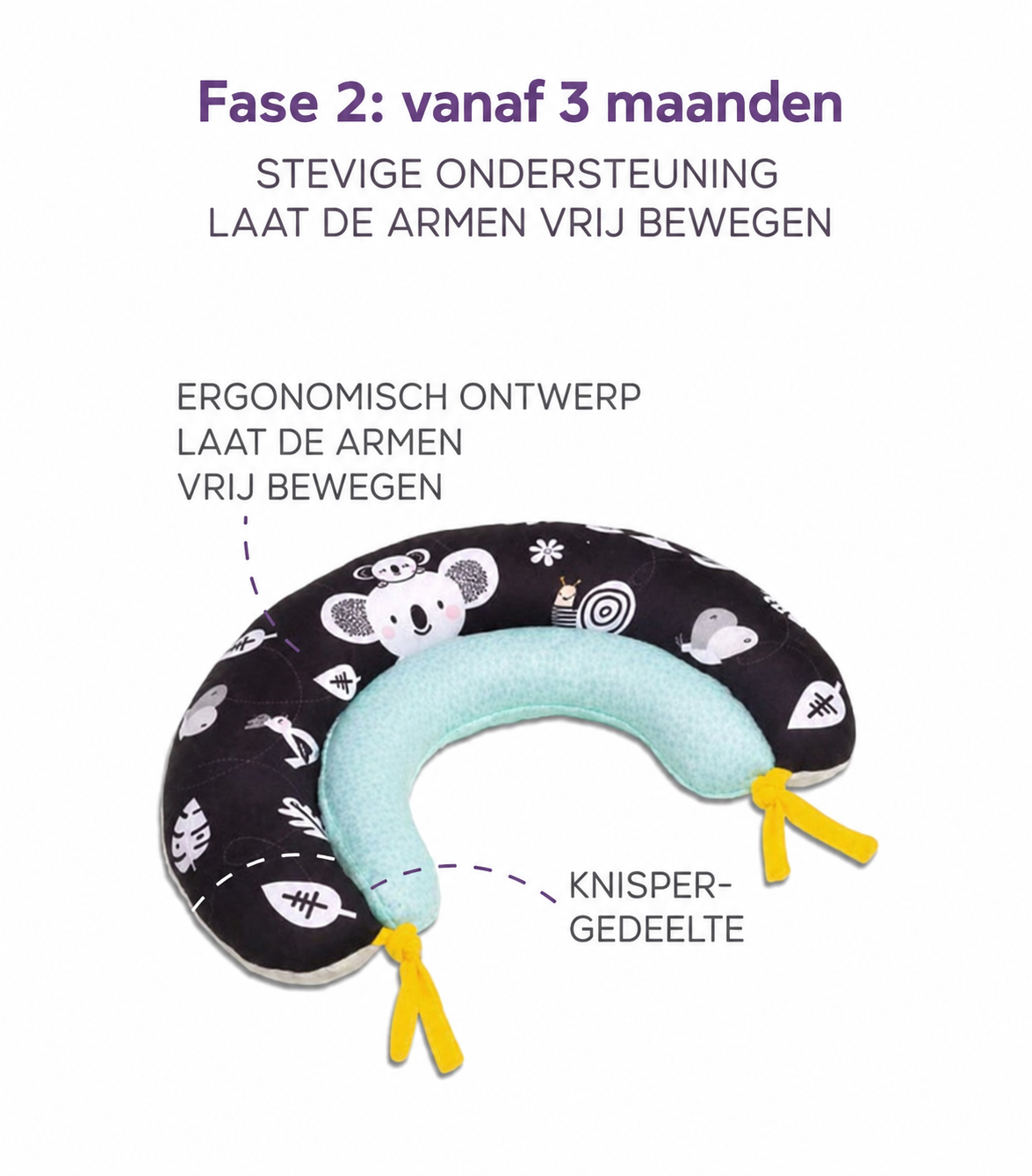 2-in-1 Tummy-Timekussen – Koala
